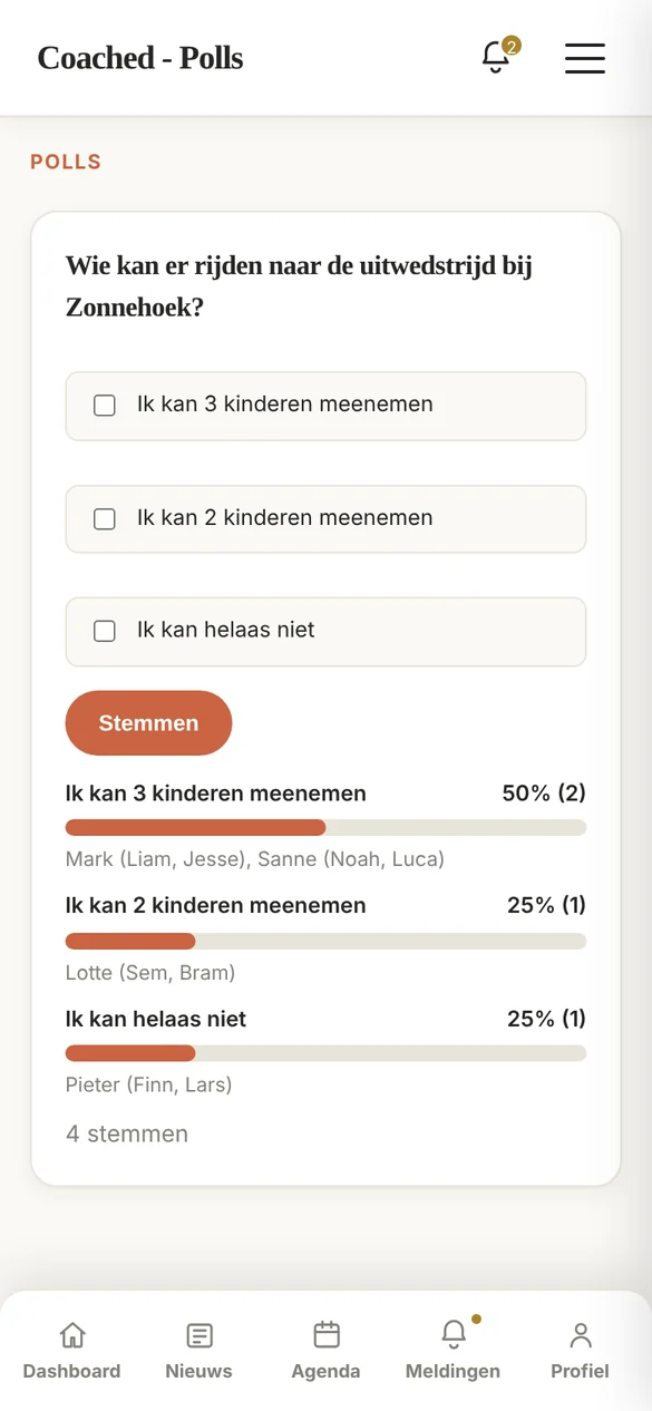 Screenshot 4 van Coached