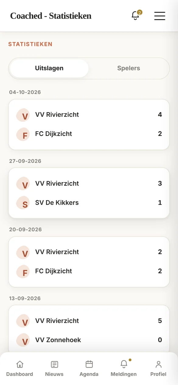 Screenshot 5 van Coached